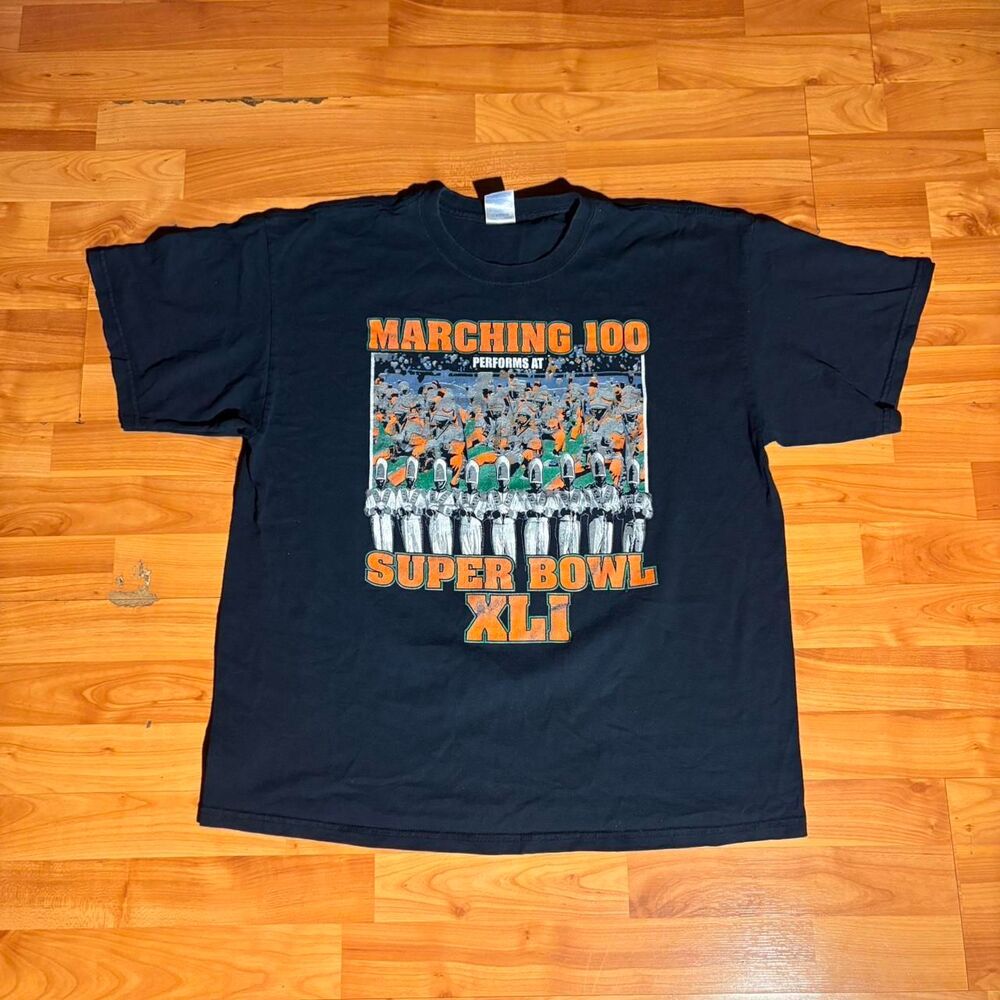 Super Bowl XLI Black T-Shirt Size XL NFL Football Championship Tee